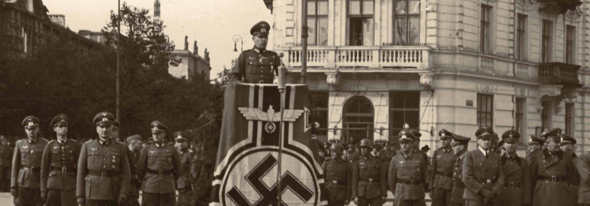 Warszawa, okupacja niemiecka, parada zwycięstwa